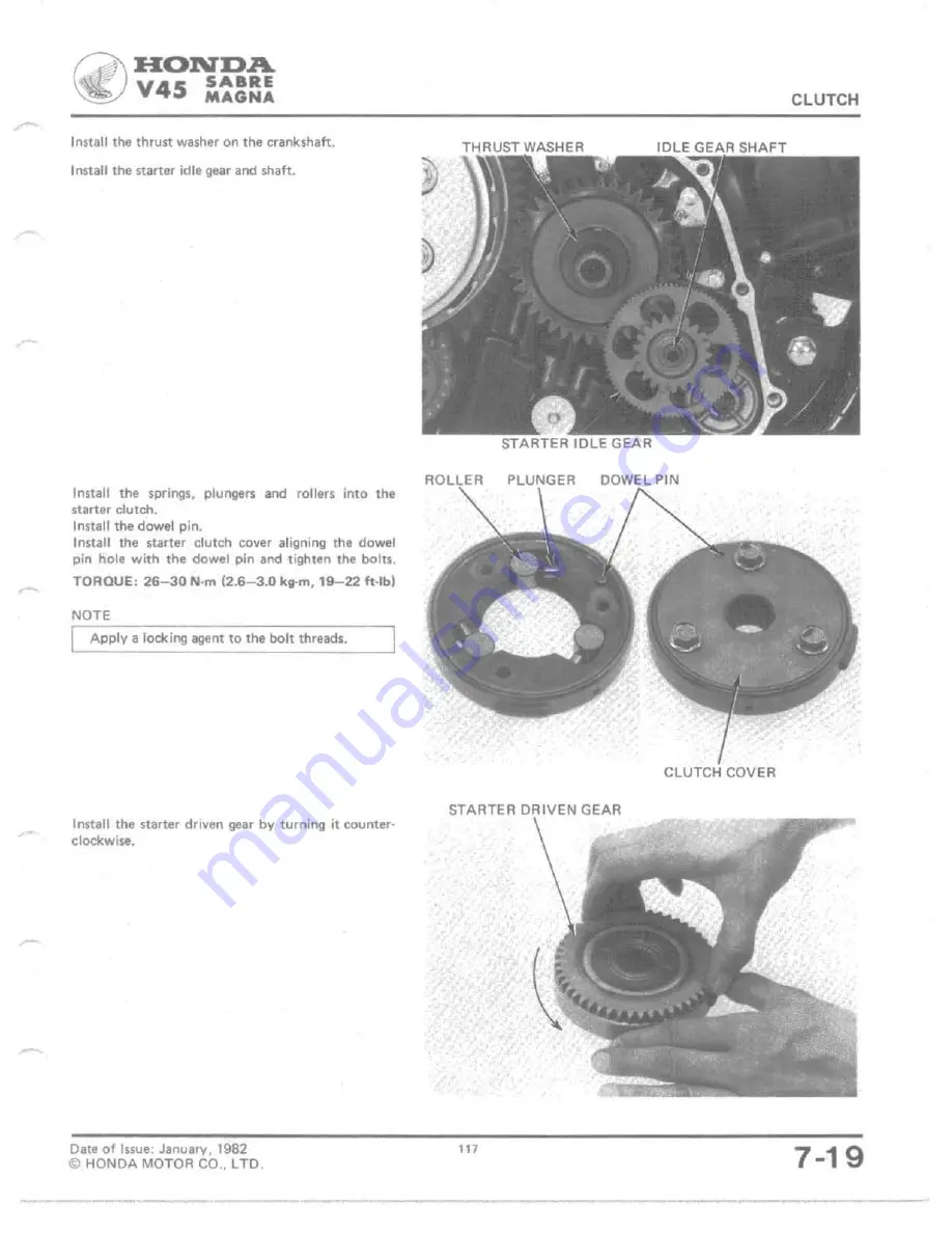 Honda V 45 SABRE-VF750S 1982 Shop Manual Download Page 112