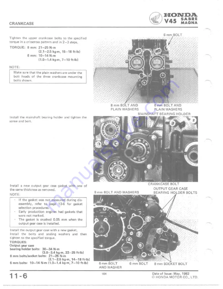 Honda V 45 SABRE-VF750S 1982 Скачать руководство пользователя страница 157