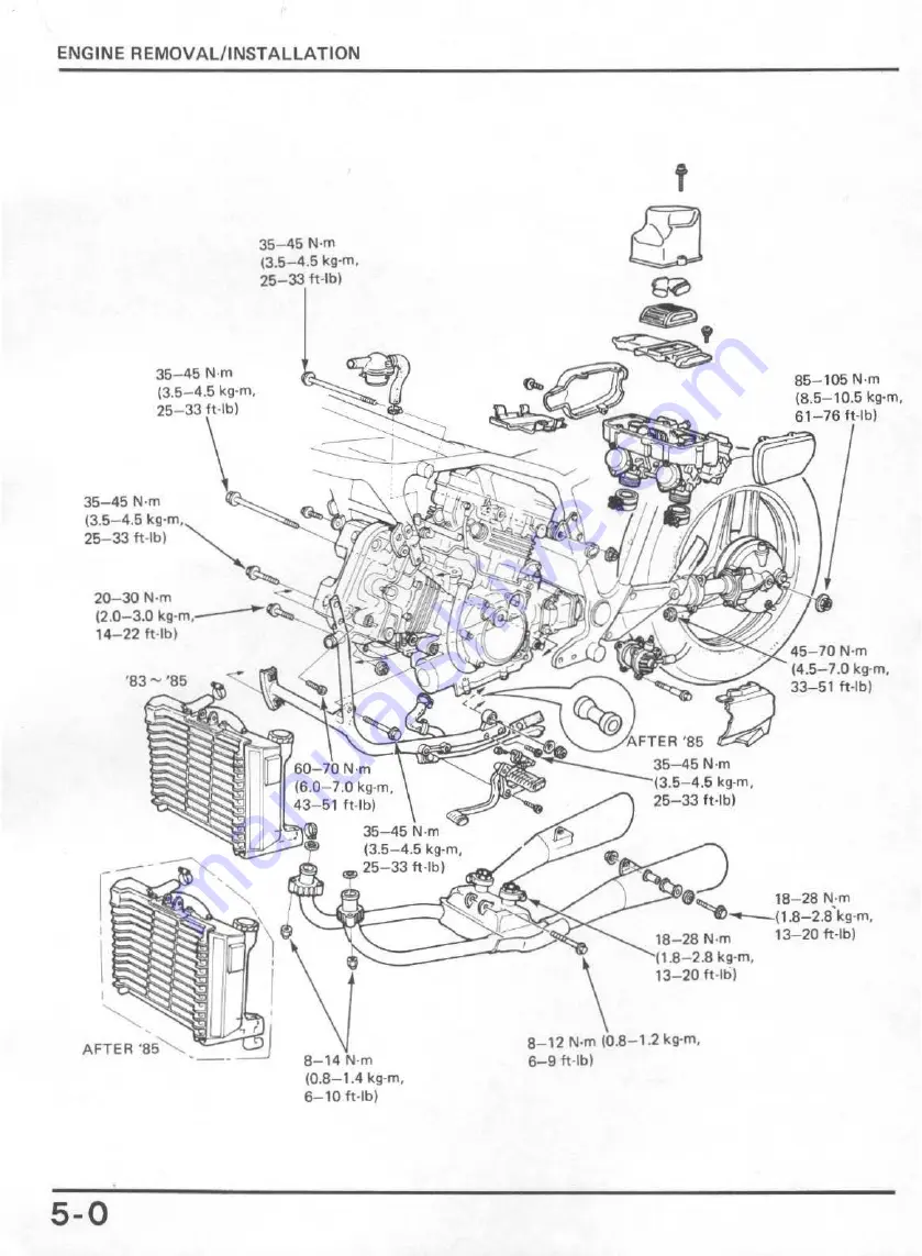 Honda V65 Magna-VF1100C 1983 Shop Manual Download Page 81