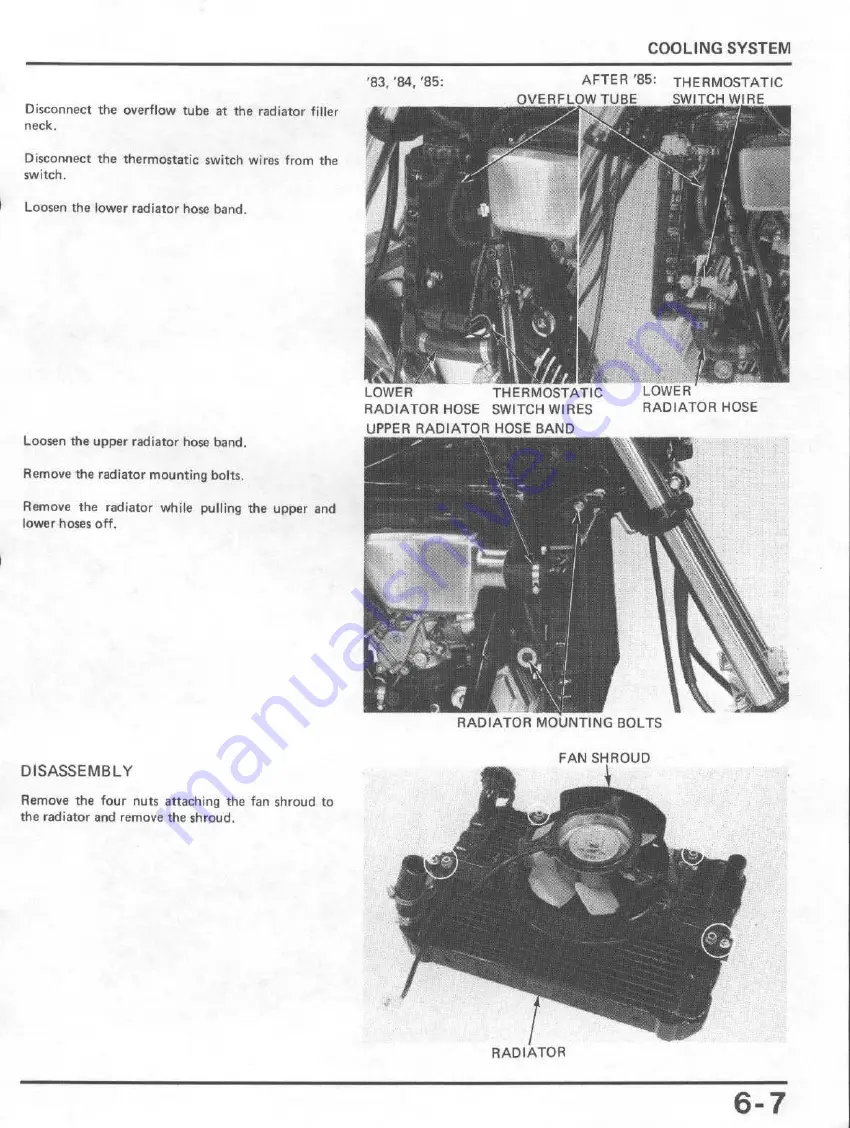 Honda V65 Magna-VF1100C 1983 Shop Manual Download Page 95