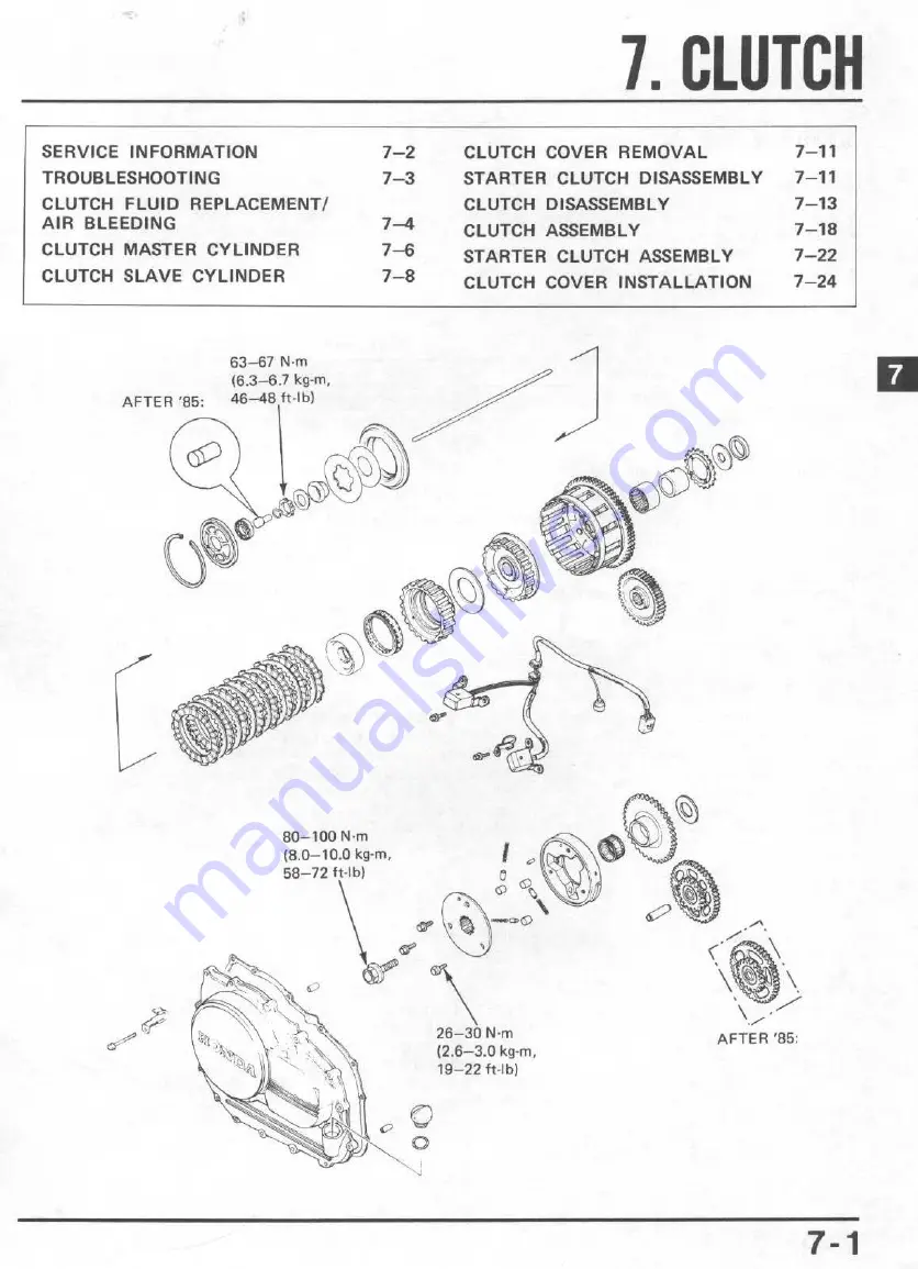 Honda V65 Magna-VF1100C 1983 Shop Manual Download Page 102