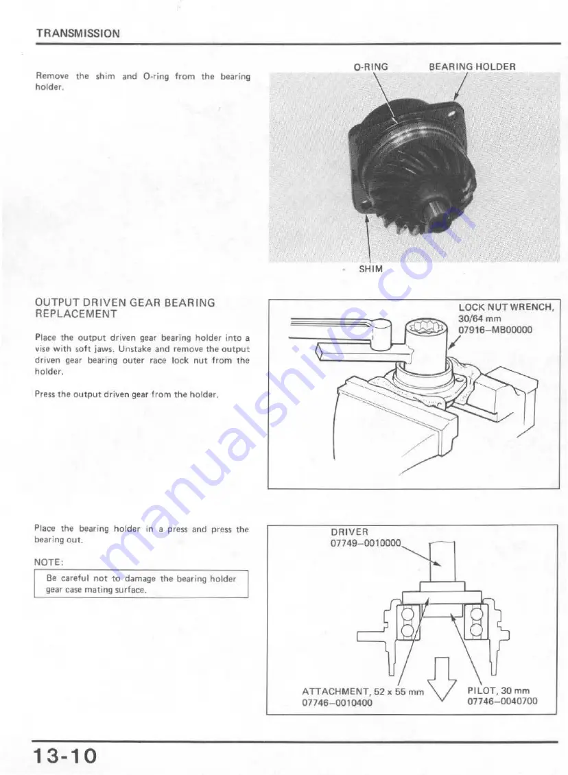 Honda V65 Magna-VF1100C 1983 Shop Manual Download Page 196