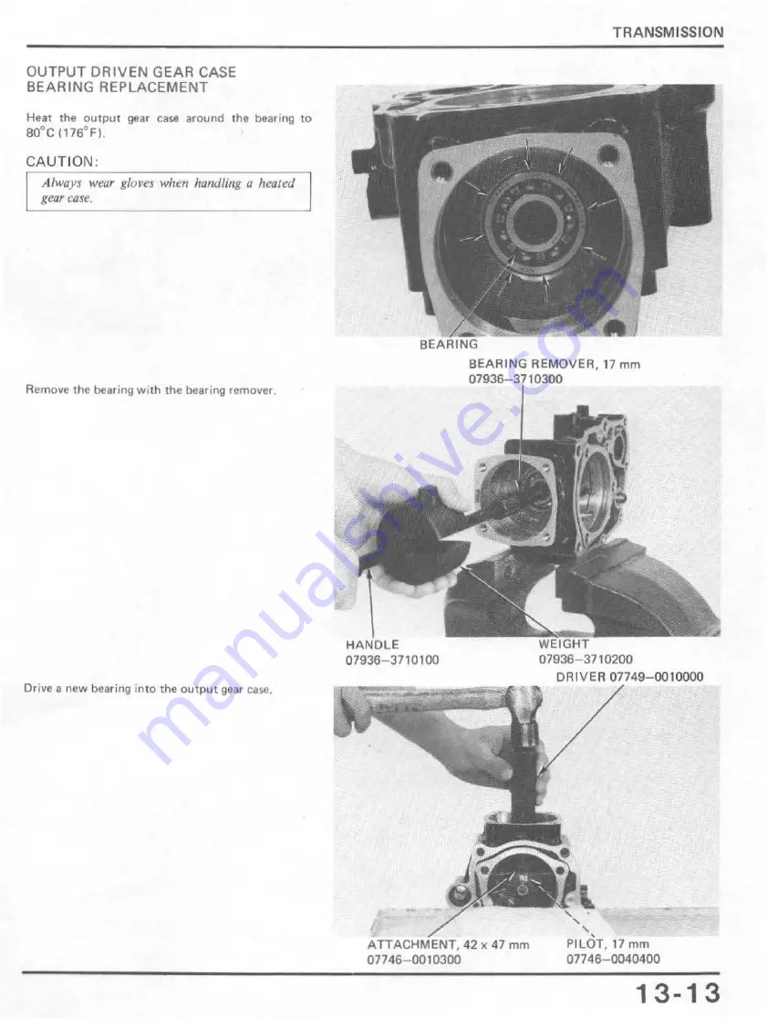 Honda V65 Magna-VF1100C 1983 Shop Manual Download Page 199