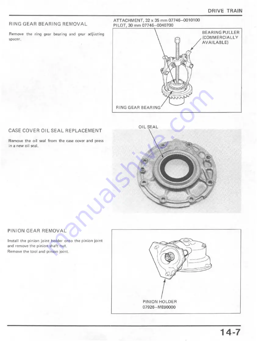 Honda V65 Magna-VF1100C 1983 Shop Manual Download Page 217