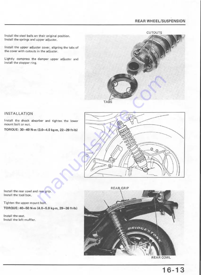 Honda V65 Magna-VF1100C 1983 Скачать руководство пользователя страница 288