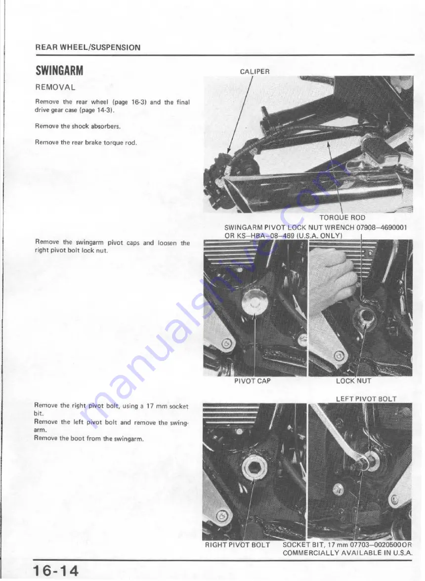 Honda V65 Magna-VF1100C 1983 Скачать руководство пользователя страница 289