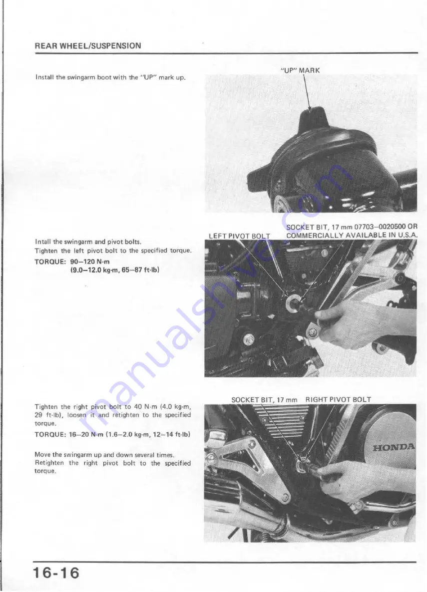 Honda V65 Magna-VF1100C 1983 Shop Manual Download Page 291