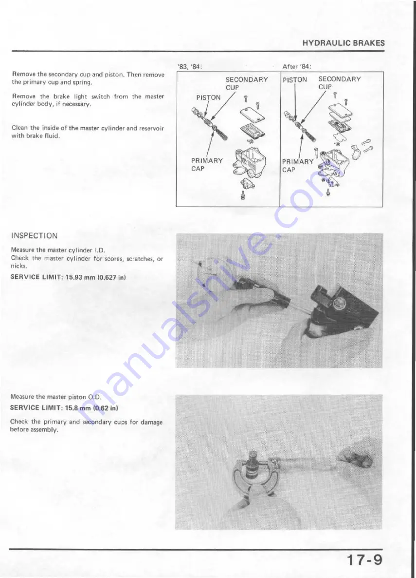 Honda V65 Magna-VF1100C 1983 Shop Manual Download Page 302