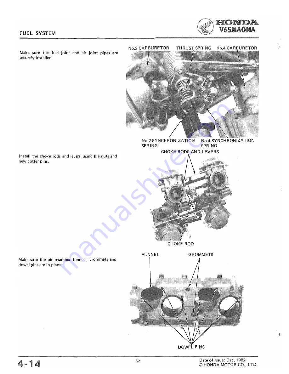 Honda V65 MAGNA Скачать руководство пользователя страница 63