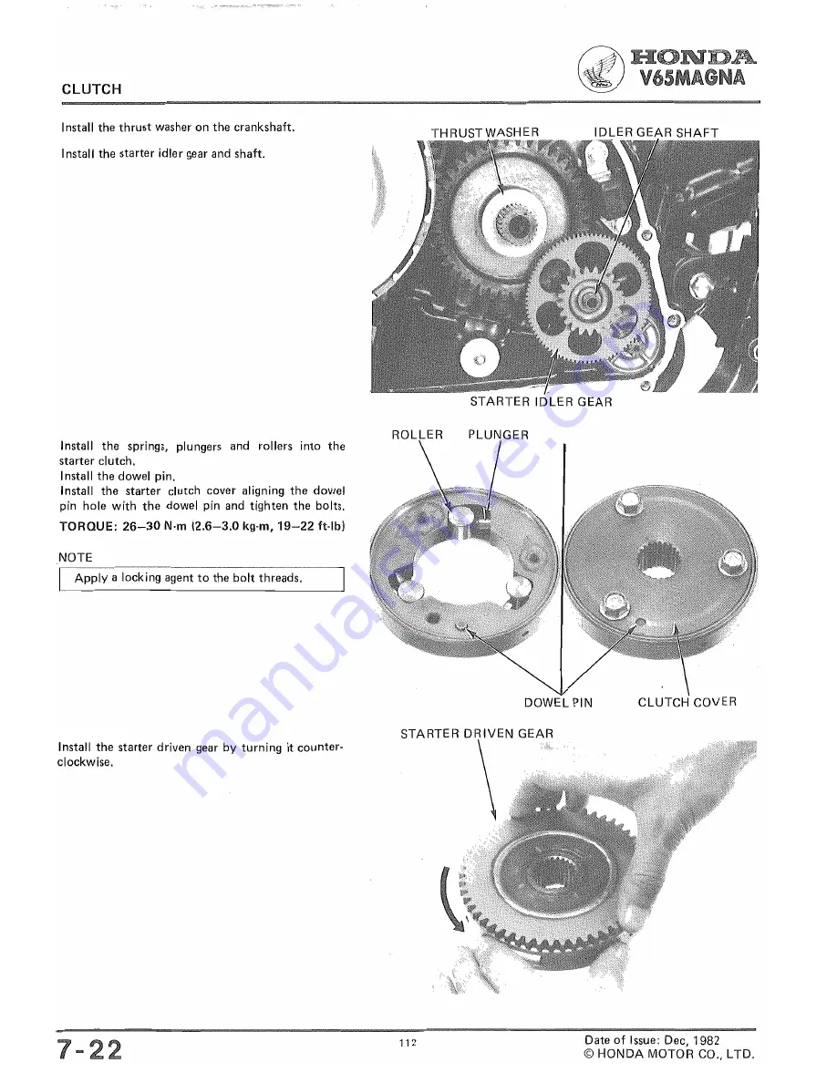 Honda V65 MAGNA Shop Manual Download Page 113