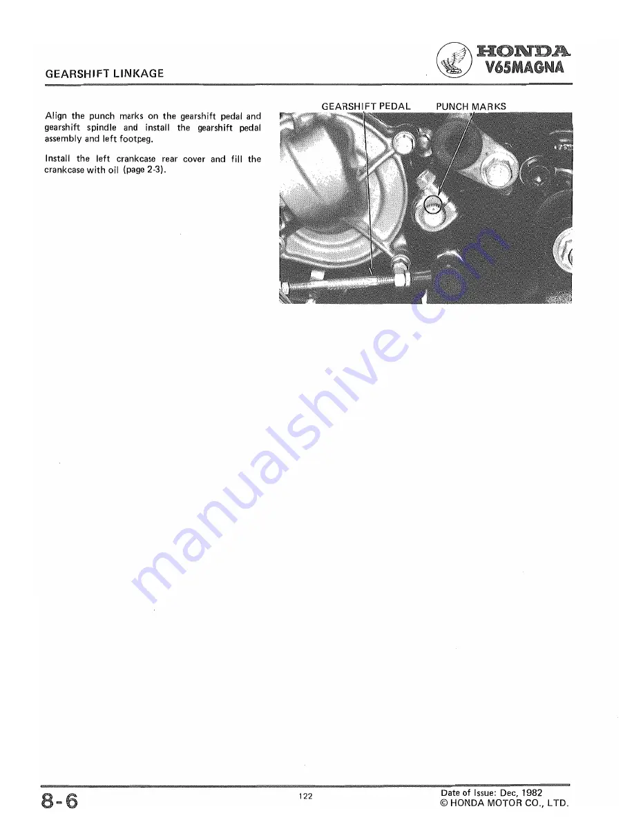 Honda V65 MAGNA Shop Manual Download Page 123