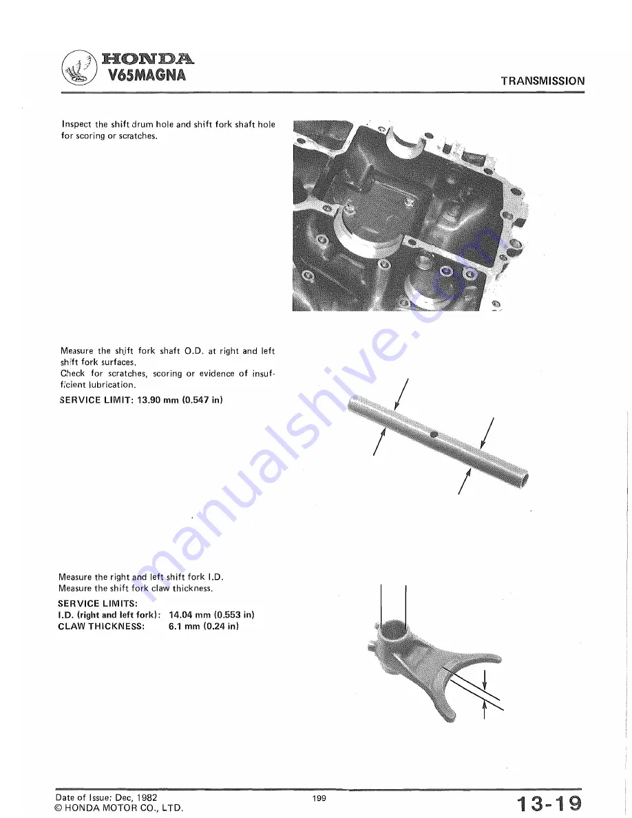 Honda V65 MAGNA Shop Manual Download Page 200