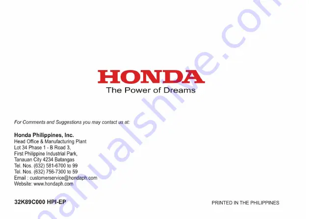 Honda Wave 110 2018 Owner'S Manual Download Page 113