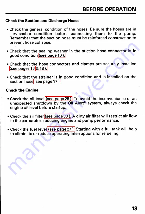 Honda WN20 Owner'S Manual Download Page 15