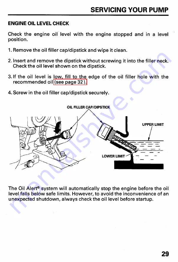 Honda WN20 Owner'S Manual Download Page 31