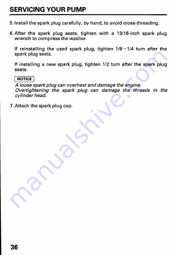 Honda WN20 Owner'S Manual Download Page 38