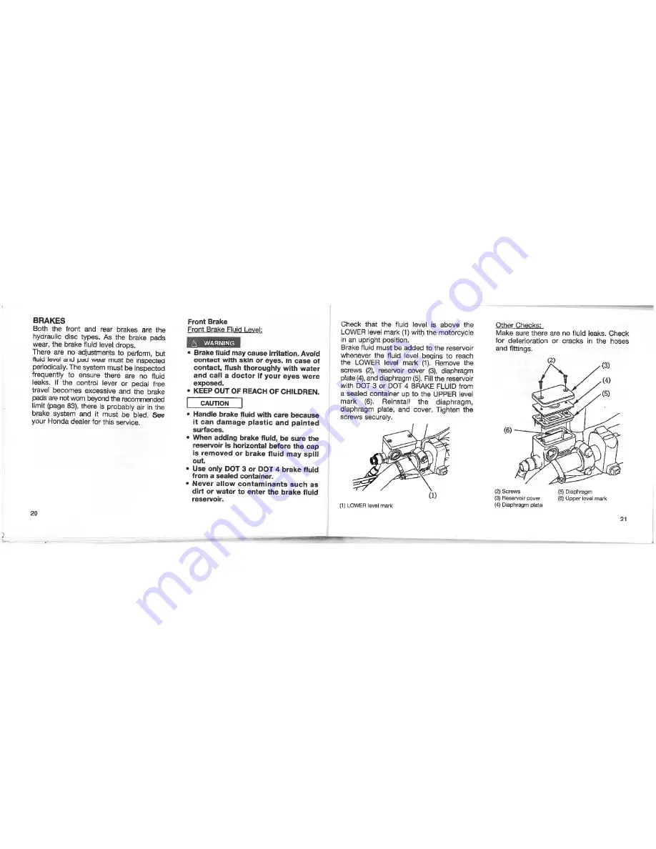 Honda XL125V Owner'S Manual Download Page 15