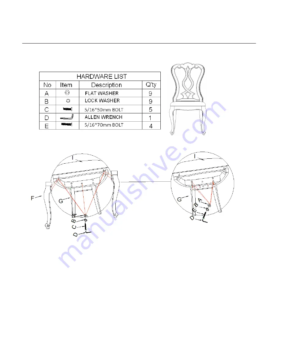 Hooker Furniture 5300-75410 Assembly Instruction Download Page 1