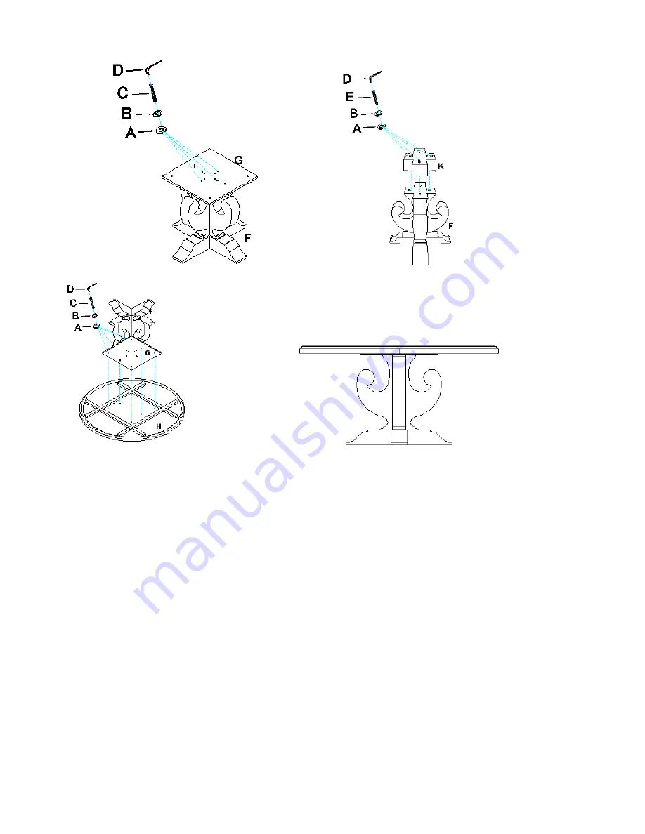 Hooker Furniture 5750-75203T-MWD Assembly Instruction Download Page 2