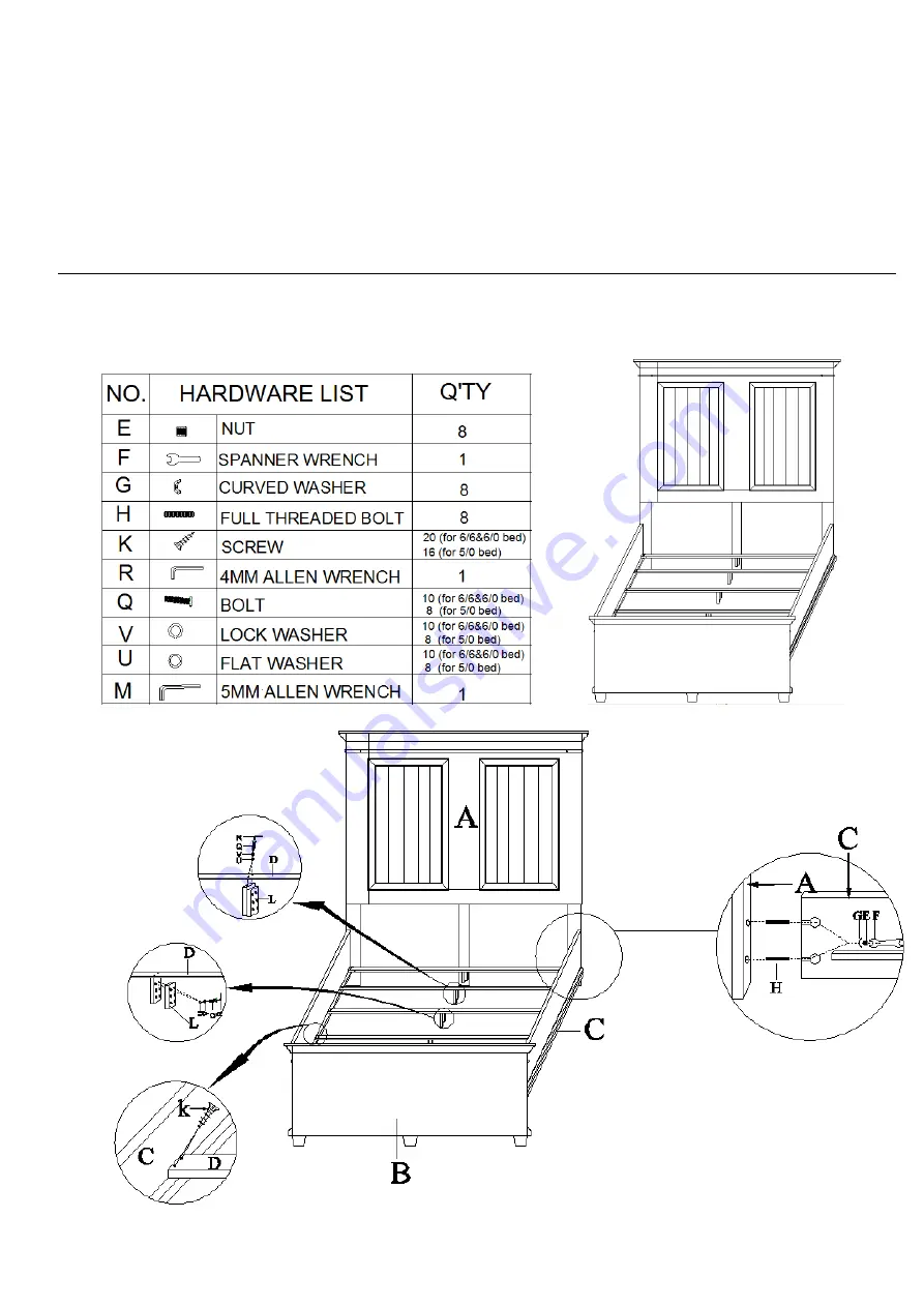 Hooker Furniture 5750-90251-MWD Assembly Instruction Download Page 1