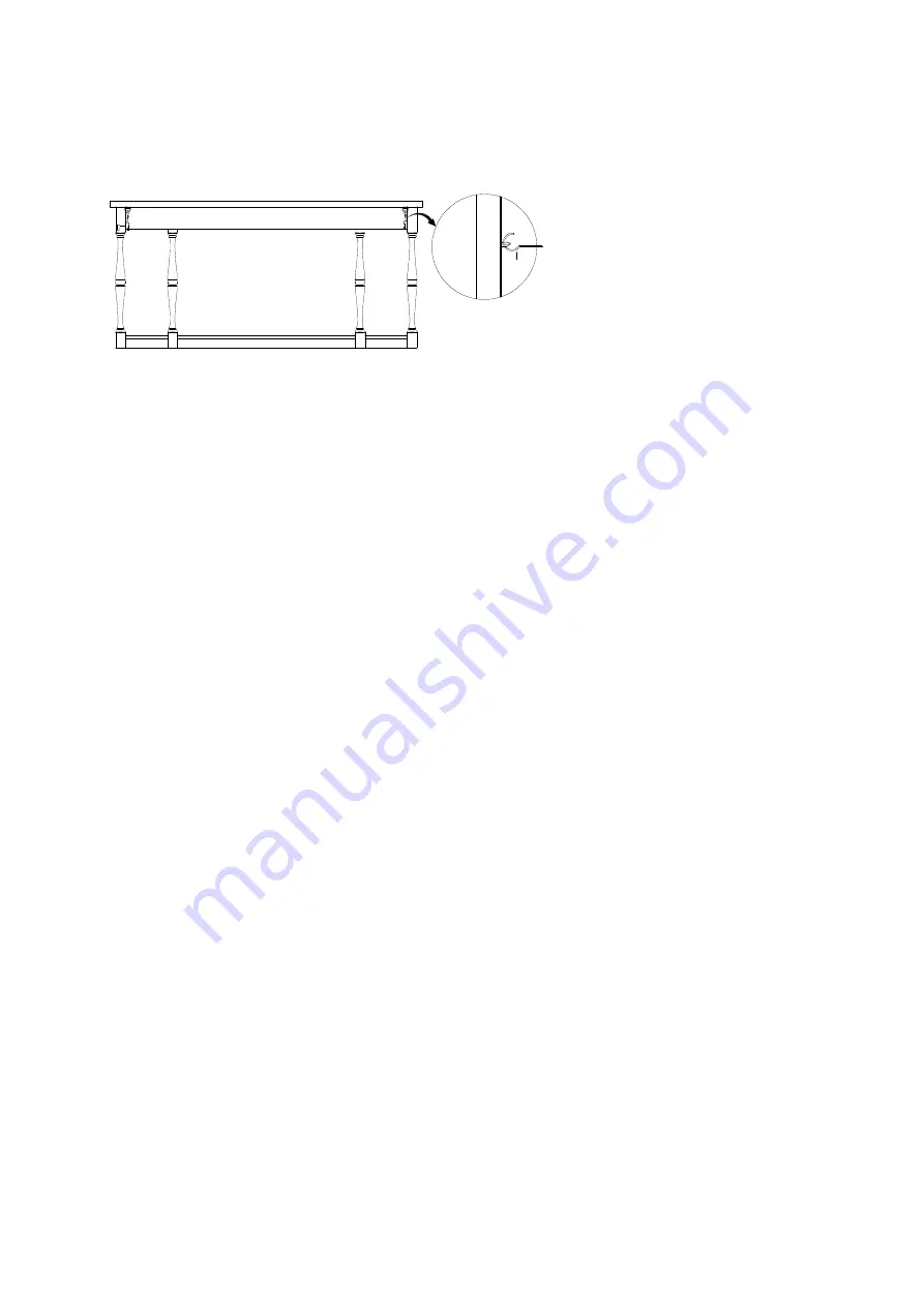 Hooker Furniture Four-Drawer Thin Console-Ebony 3005-85001 Assembly Instruction Download Page 2