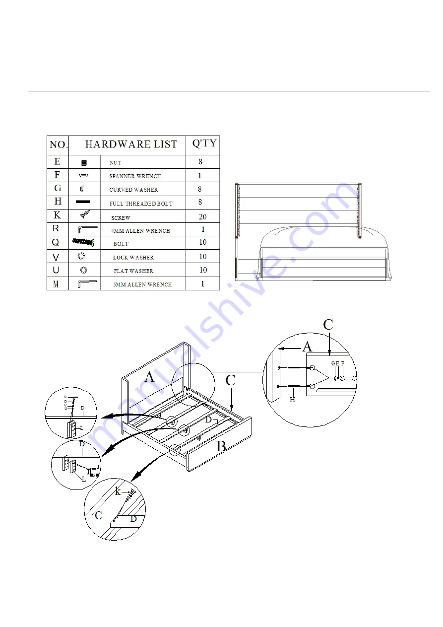 Hooker Furniture Urban Elevation 1620-90167-LTBR Assembly Instruction Download Page 1