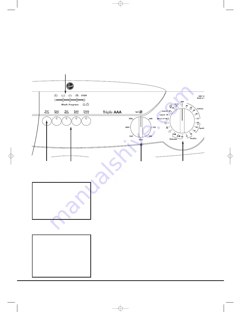 Hoover 1300 SPIN Скачать руководство пользователя страница 16