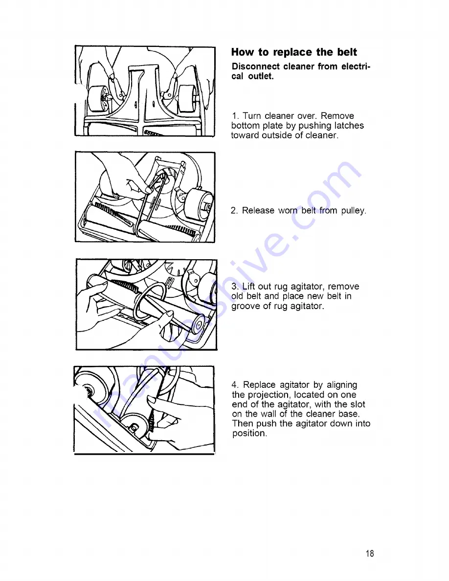 Hoover Convertible U4101001 Owner'S Manual Download Page 19