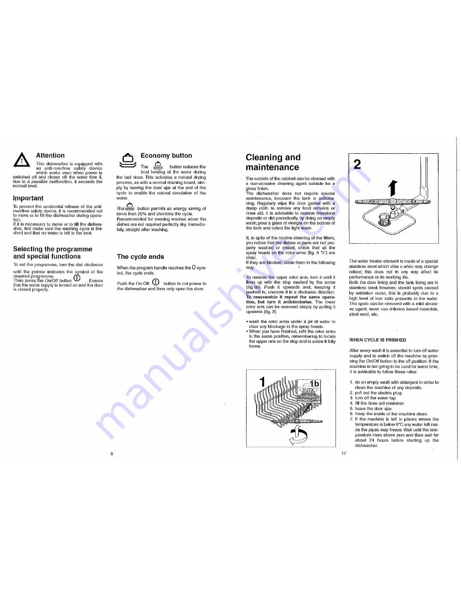 Hoover Crystaljet D 821 User Manual Download Page 8