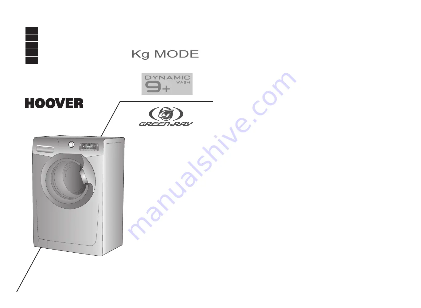 Hoover DYN DG User Instructions Download Page 1