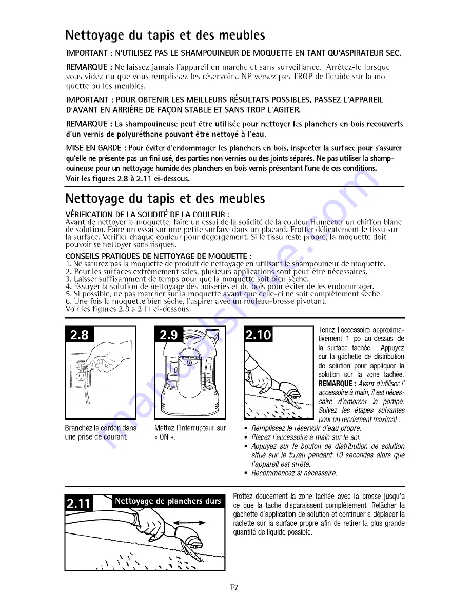 Hoover FH10025 Owner'S Manual Download Page 27