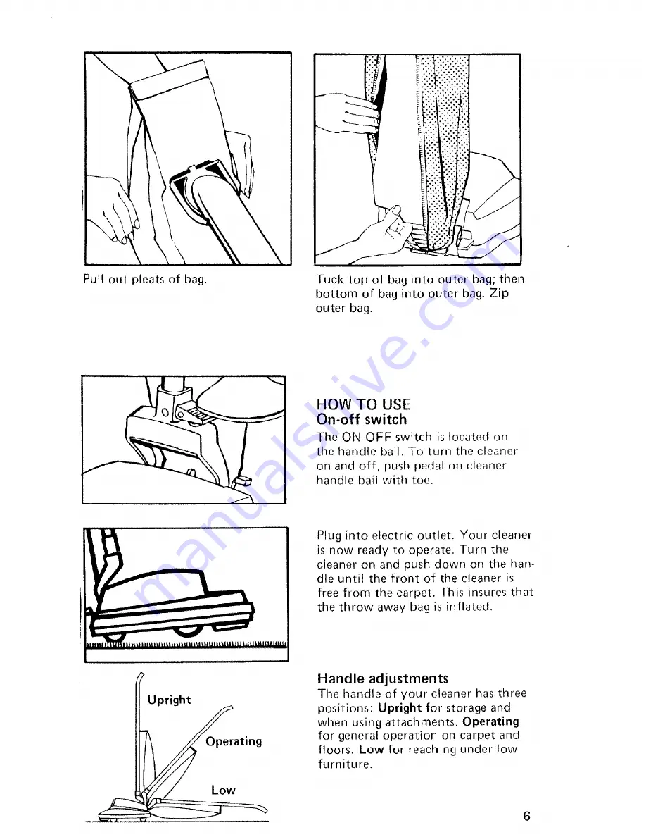 Hoover Guardsman U4125 Owner'S Manual Download Page 7