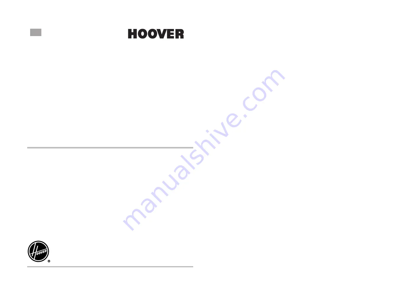 Hoover HLSI 500GT User Instructions Download Page 1