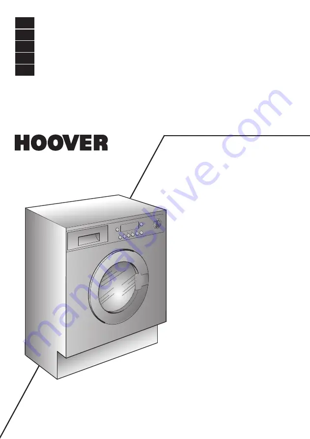 Hoover HWB 814 DN Скачать руководство пользователя страница 1