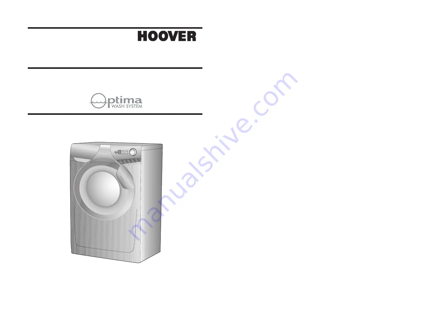 Hoover OPH 716 DF Instructions For Use Manual Download Page 1