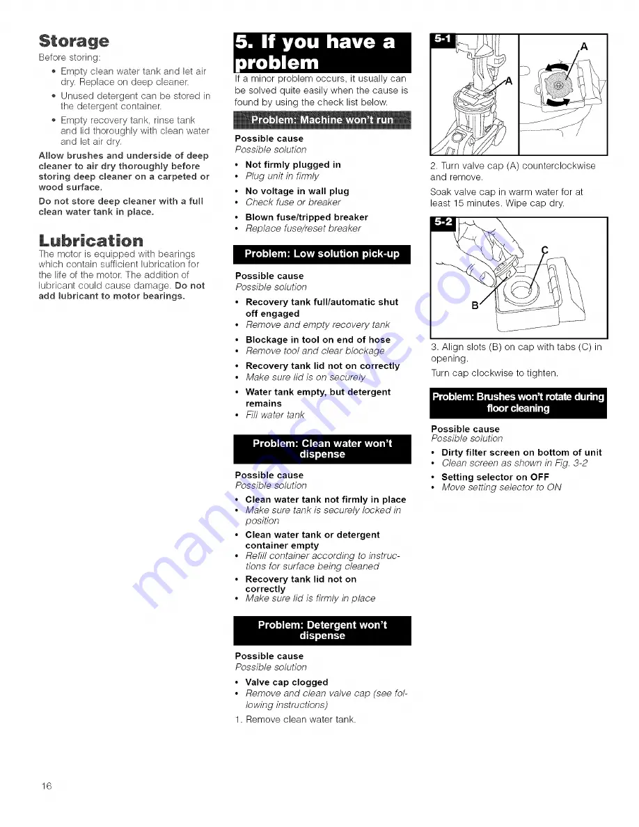 Hoover SteamVac Dual F7205-900 Скачать руководство пользователя страница 16