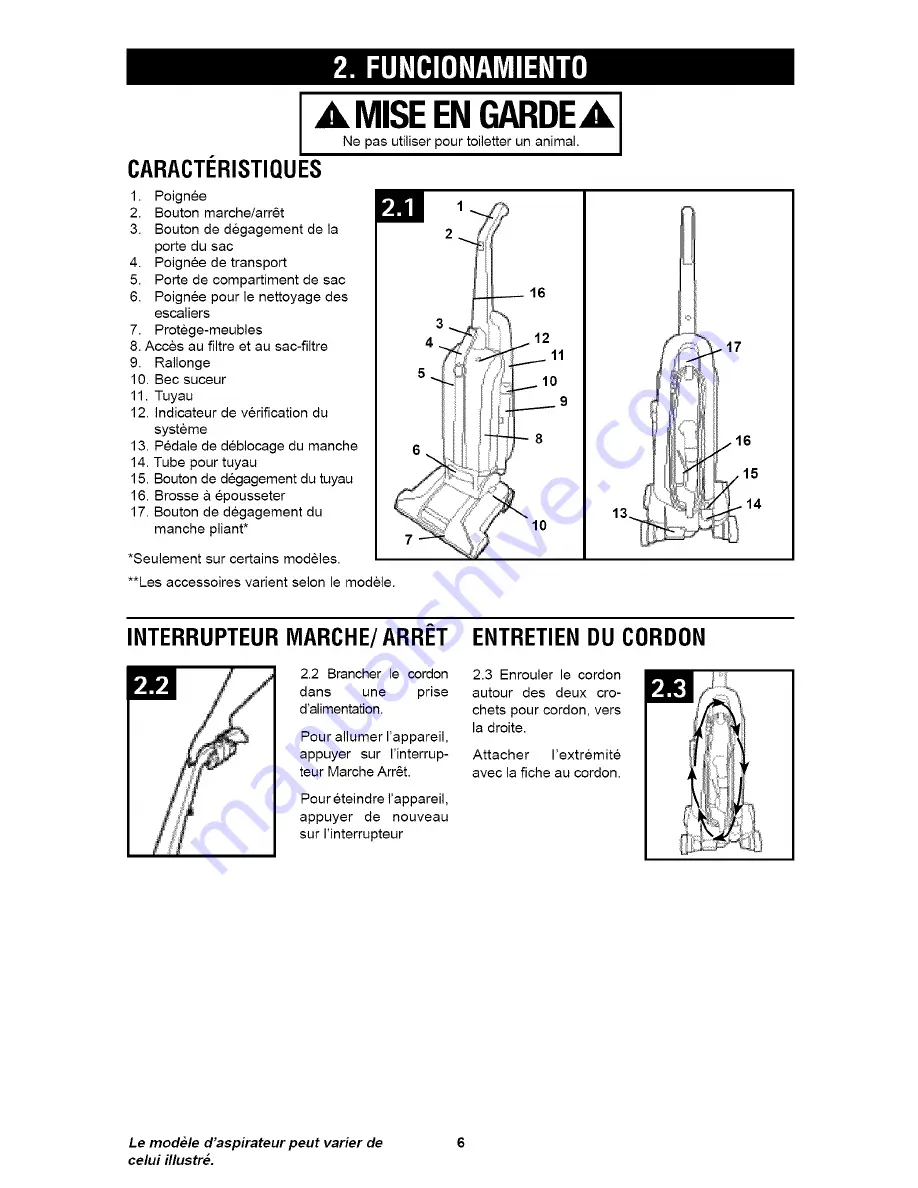 Hoover UH30308 Скачать руководство пользователя страница 34