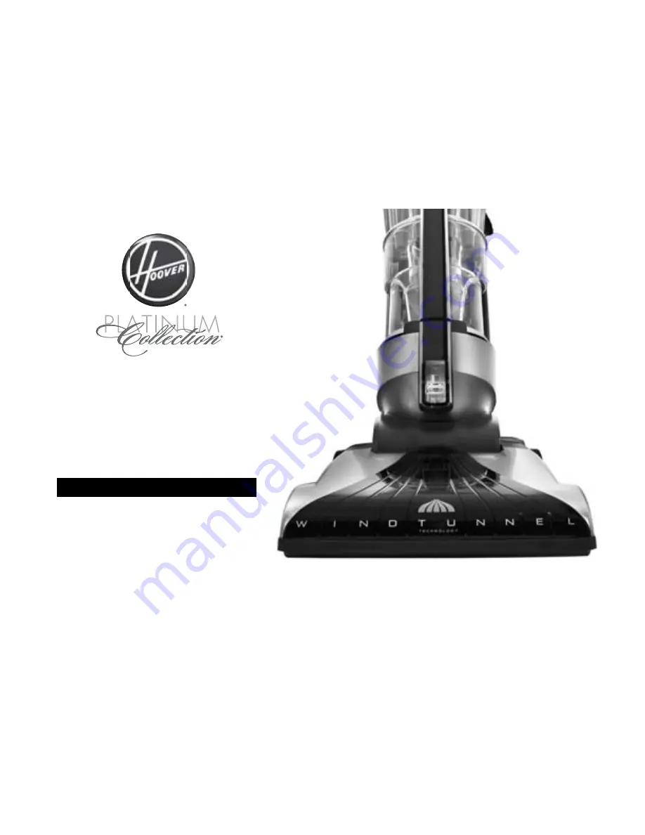 Hoover UH70015 - Platinum Collection Cyclonic Bagless Upright Vacuum Скачать руководство пользователя страница 21