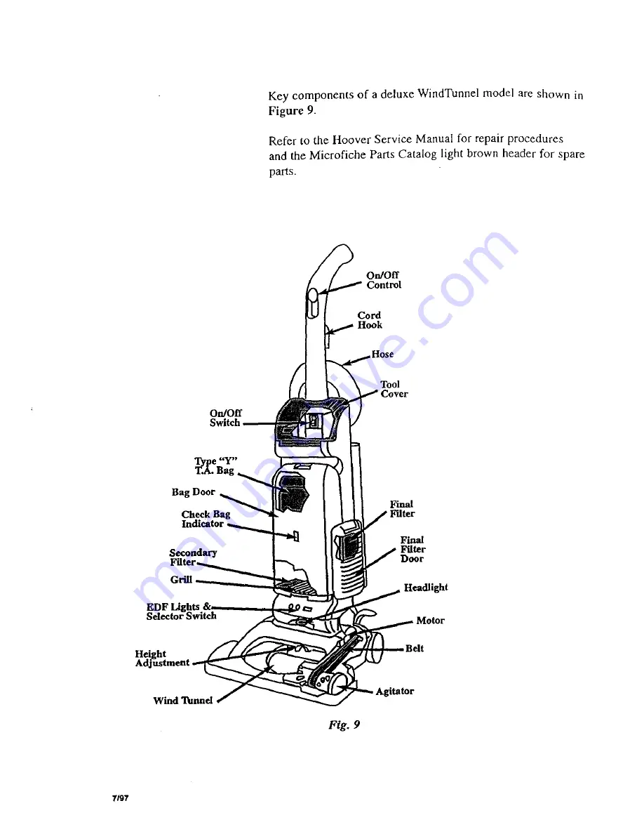 Hoover WindTunnel U5445-900 Owner'S Manual Download Page 4