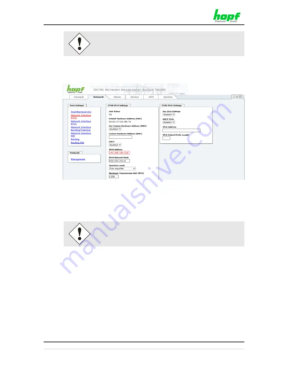 hopf Elektronik GmbH 7052RC Technical Manual Download Page 38