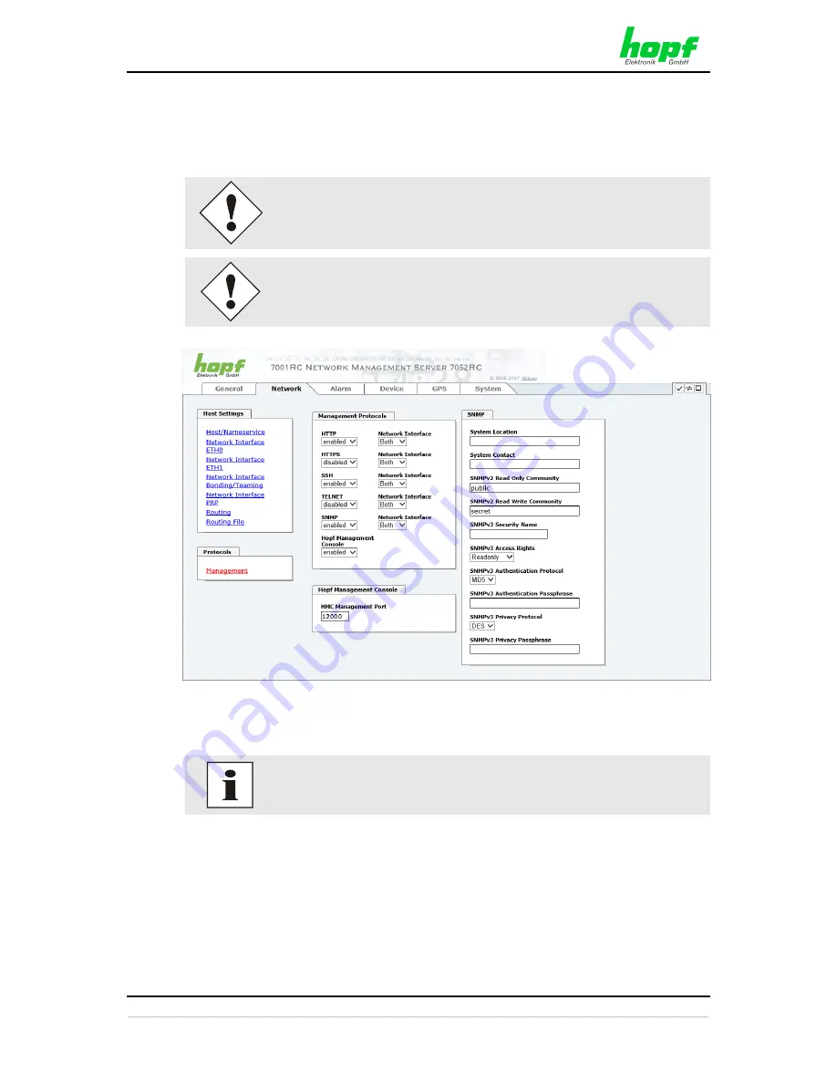 hopf Elektronik GmbH 7052RC Technical Manual Download Page 58