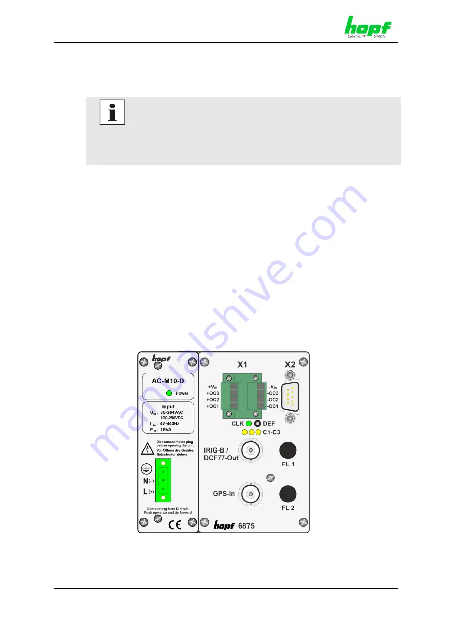 hopf 4465AC Additional Technical Manual Download Page 7