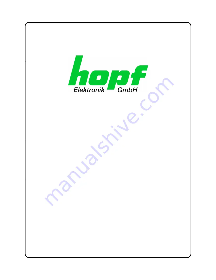 hopf 7406RC Technical Manual Download Page 1