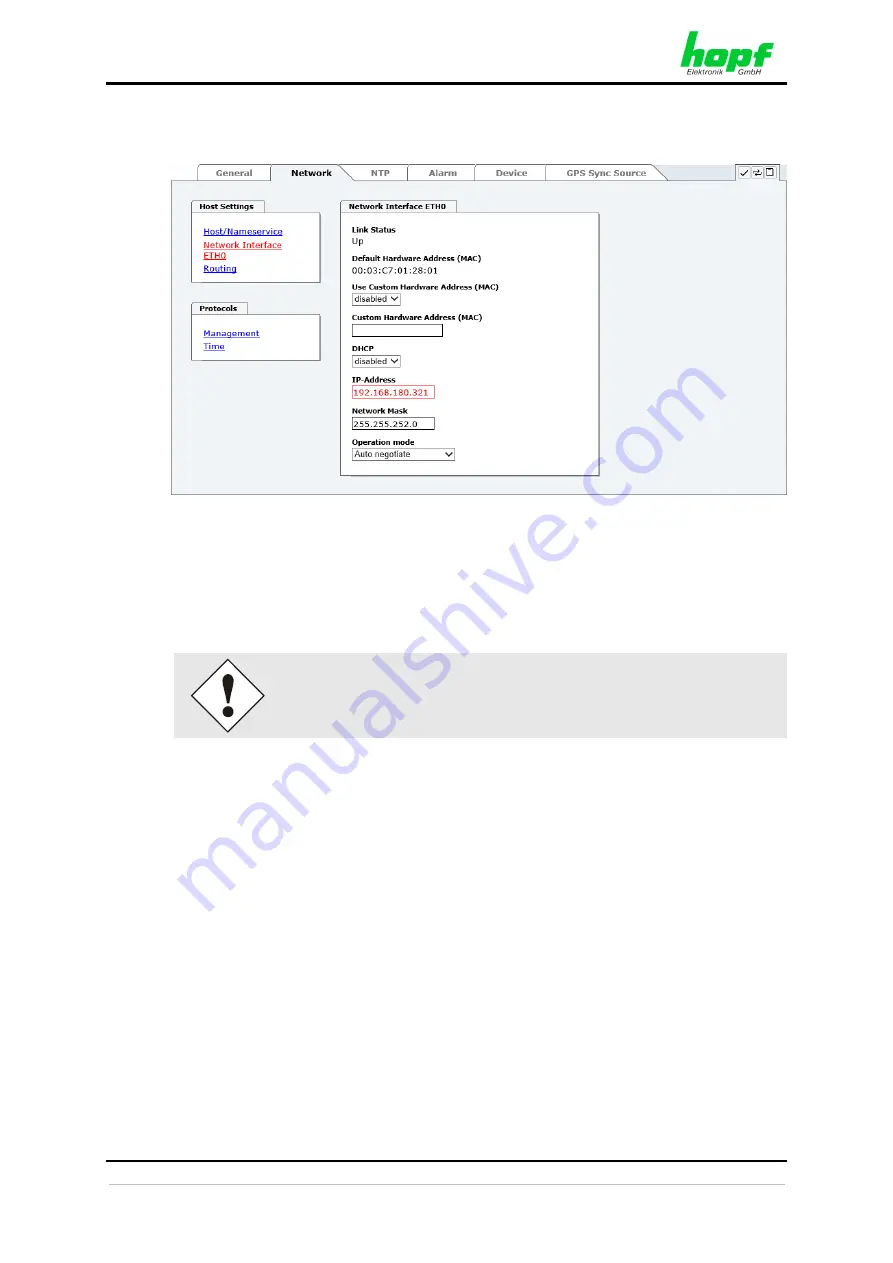 hopf 8029NTS-V2/GPS Technical Manual Download Page 39