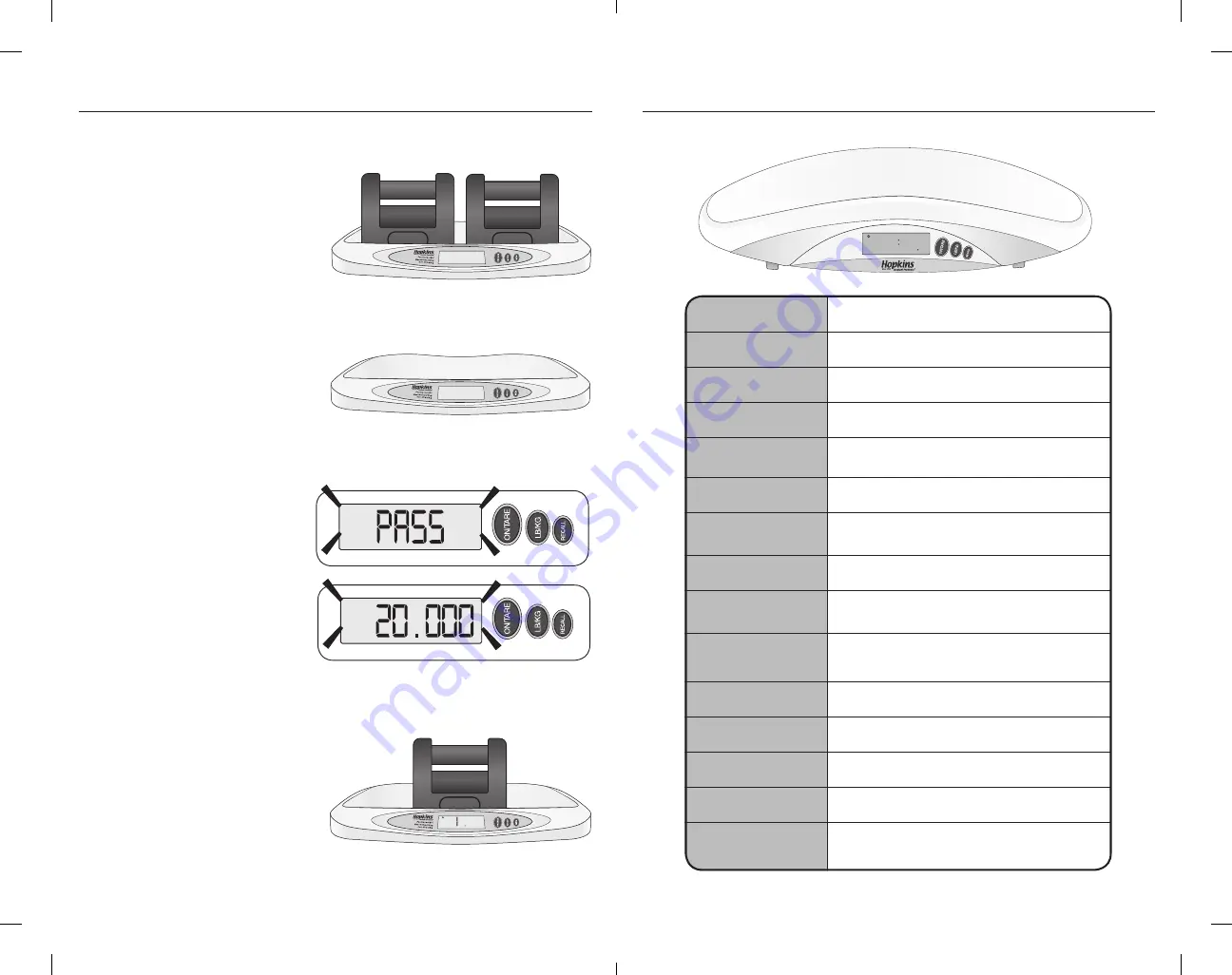 Hopkins 2-in-1 Baby Scale User Manual Download Page 12