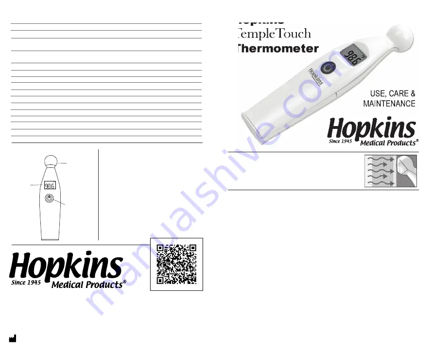 Hopkins TempleToush Quick Start Manual Download Page 1