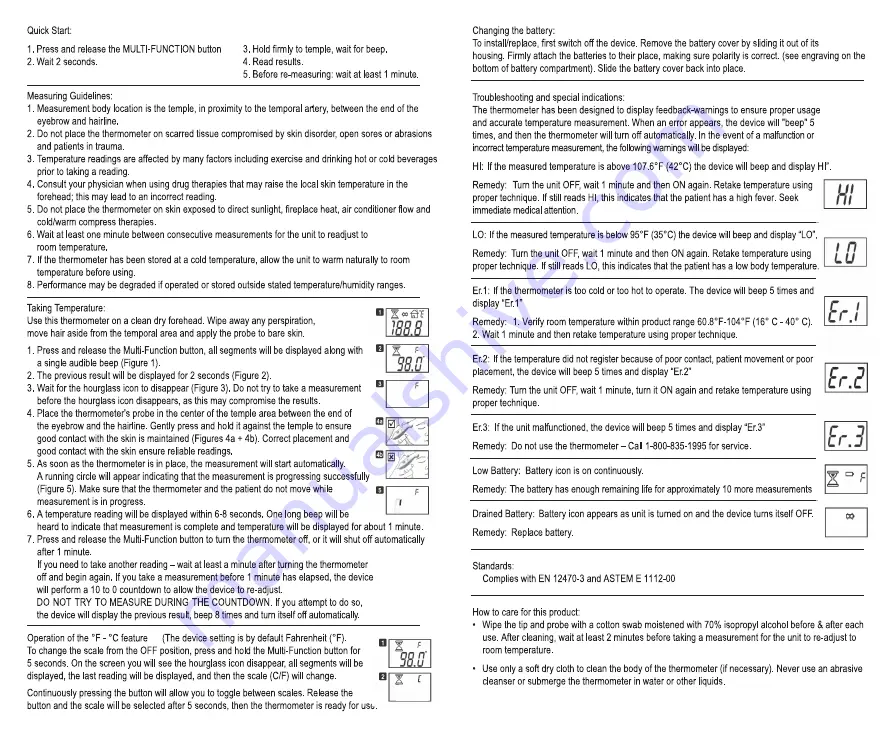 Hopkins TempleToush Quick Start Manual Download Page 2