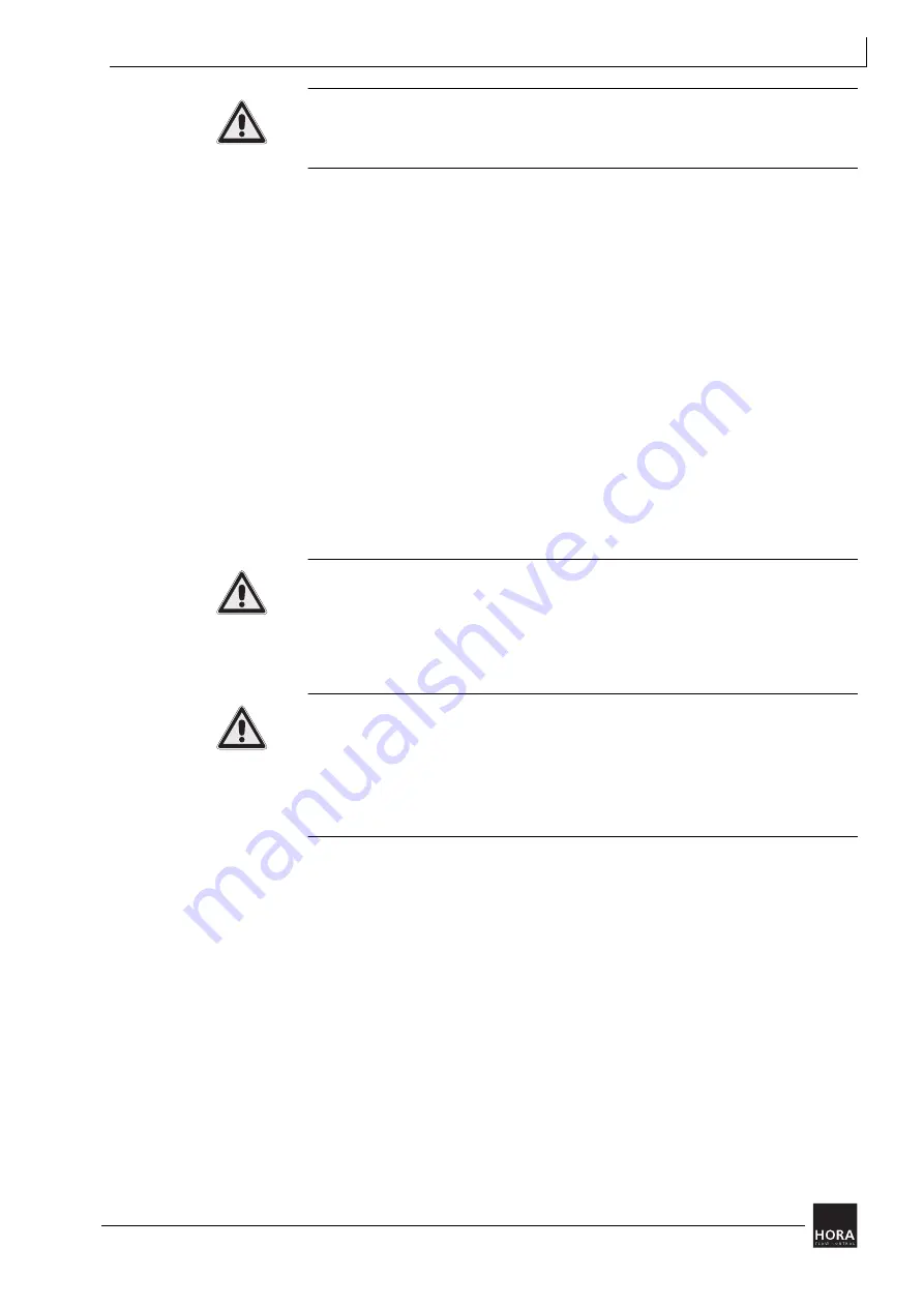 HORA MC250/230 Operating Manual Download Page 15