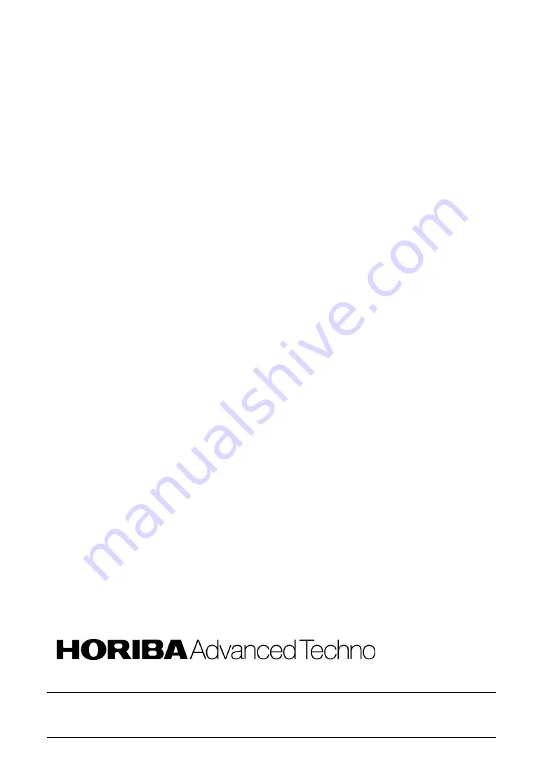 Horiba Scientific 6560S-10C Скачать руководство пользователя страница 85