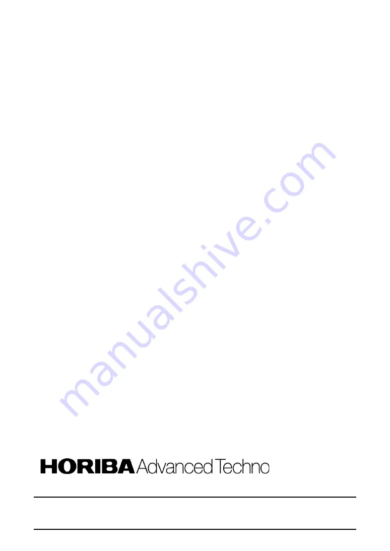 horiba 5002S-10C Instruction Manual Download Page 79